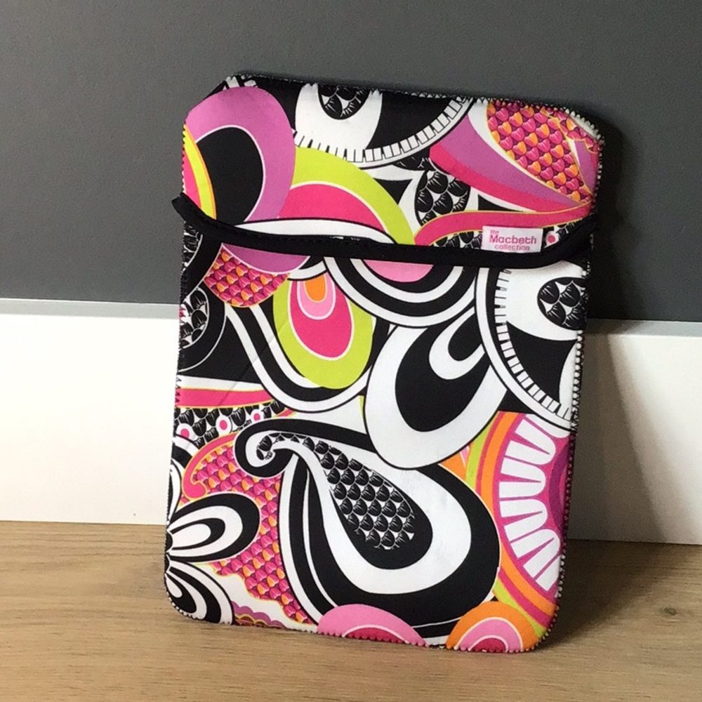 Macbeth Collection by Margaret Josephs Pink and Black Tablet Case